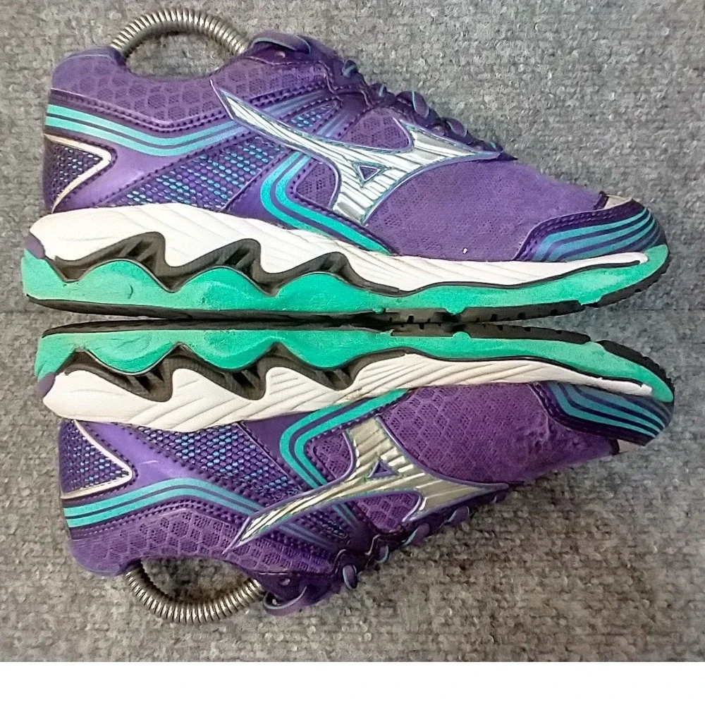 Mizuno Wave Paradox 2 Womens Running Shoes‎ Purple Teal J1GD154004 Size 8.5